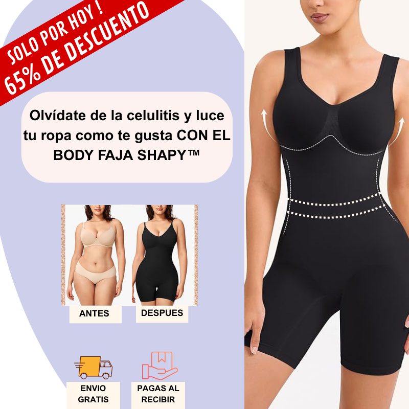 BODY FAJA SIN COSTURAS SHAPY™(negro)