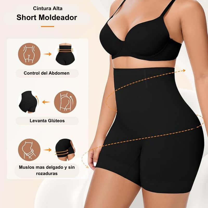 Faja moldeadora ULTRAFIT™️ negro ( Short + Camiseta moldeadora GRATIS)